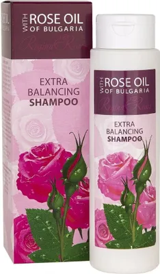 Produktbild von Haarshampoo mit Rosenl