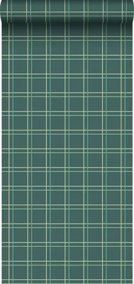 Immagine prodotto di Sanders & Sanders carta da parati rombo verde scuro 53 cm x 10 m