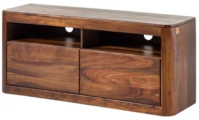 Immagine prodotto di MASSIVMOEBEL24 | mobile TV in legno di Shesham / Acacia 130x40x58 Noce cerato TORONTO #219