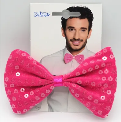 Produktbild von Pinke Pailletten Fliege