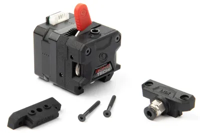 Produktbild von Bondtech LGX™ Extruder mit Dual Drive Technologie, größeren Antriebszahnrädern und Filament-Vorspannhebel