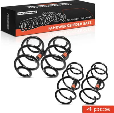 Produktbild von Frankberg 4x Fahrwerksfeder Vorne Hinten für Renault Clio III BR0/1 CR0/1