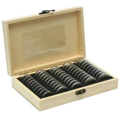Produktbild von 50x Münzkassette Münzenkoffer Münzkoffer Münzkapseln Münzenkapseln 21.5x13.5x4.5