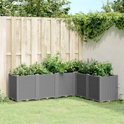 Produktbild von Möbel Pflanzkübel Hellgrau 160x120x53 cm PP - Beete 367862