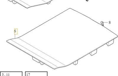 Produktbild von VOLVO S90 II Kofferraumbodenverkleidung OE 32205391