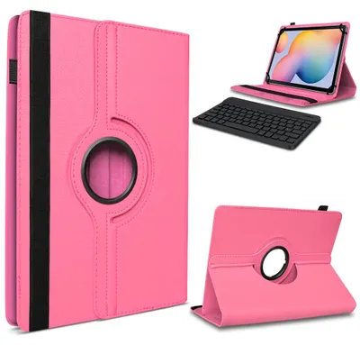 Produktbild von Tablet Hülle Tastatur Tasche für Samsung Galaxy Tab A7 2020 Schutzhülle BluetoothFarbe 360 Uni:Pink