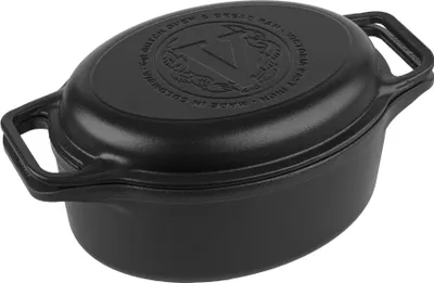 Obrázok produktu pre Victoria 38717 Indukčný liatinový smaltovaný 31cm hrniec na pečenie chleba 5,7 l, bez teflónu, čierny
