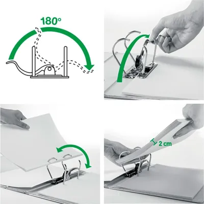 Produktbild von Leitz Qualitäts-Ordner, A4, Hartschaumstoff, Schwarz, 500 Blätter, 80 g/m², 82 mm