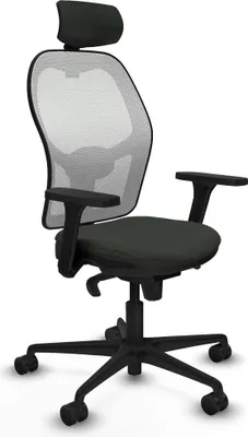 Produktbild von Bürostuhl mit Kopfstütze Jorquera Piqueras y Crespo 3D036N2 Schwarz