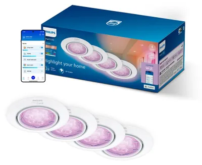 Obrázok produktu pre Philips 8721103159960, Wi-Fi/Bluetooth, Biela, Wi-Fi 4 (802.11n), 802.11b, 802.11g, LED, Kov, Plast, Multi
