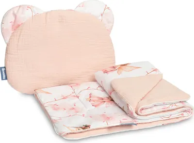 Produktbild von SENSILLO Bettzeug für Kinderbuggy, Kinderwagen und Kinderbett - Rosa