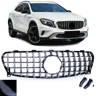 Produktbild von Sportgrill Schwarz Glanz Chrom für Mercedes-Benz GLA X156 Facelift 17-21