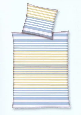 Produktbild von Hahn Haustextilien Renforce Bettwäsche Querstreifen petrol 200x200 cm