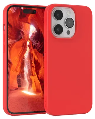 Produktbild von EAZY CASE - TPU Hülle für Apple iPhone 14 Pro, TPU Case stoßfeste Handyhülle, weiches Cover mit Kameraschutz, Silikonhülle in Rot