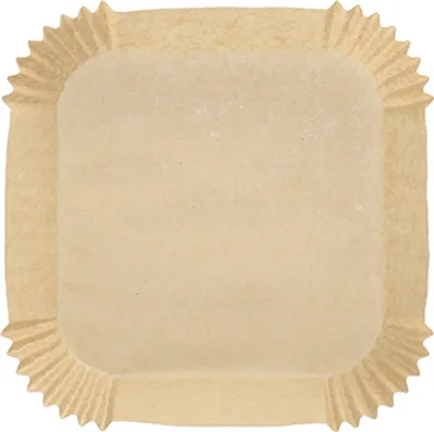 Produktbild von 1000 Backpapiere 16 cm x 16 cm x 4,5 cm braun für Heißluftfritteusen