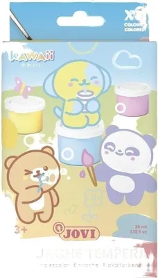 Zdjęcie produktu dla Jovi Kawaii Zestaw farb temperowych 6 x 35 ml