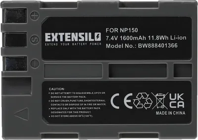 Produktbild von EXTENSILO Akku Ersatz für Fujifilm NP-150 für Kamera (1600 mAh, 7,4 V, Li-Ion)