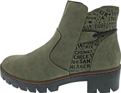 Image de Bottines Rieker vertes, taille 40