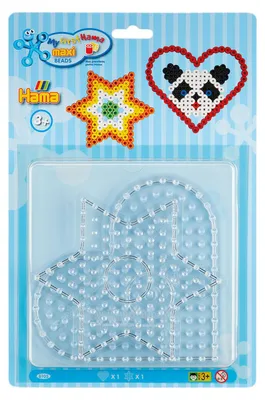 Zdjęcie produktu dla Hama 8105 Pegboards "Serce, Gwiazda", w opakowaniu blistrowym