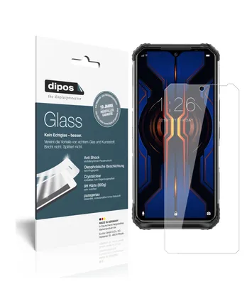 Produktbild von 2x Schutzfolie für Doogee S95 Pro - Anti-Shock 9H Folie dipos Glass Kunststoffglas