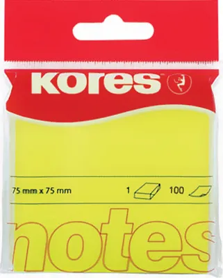 Produktbild von Kores N47076, Quadratisch, Gelb, 75 mm, 75 mm