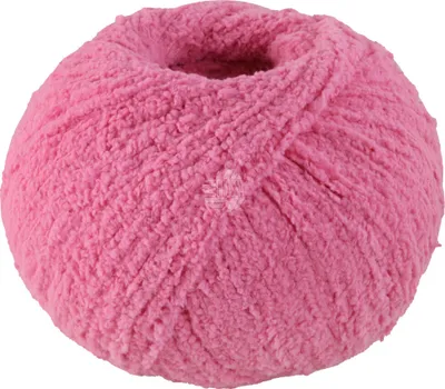 A ball of pink yarn.