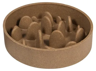Immagine prodotto di Ciotola per cani e gatti in bambù - Slow feeder - Beige, 21 cm