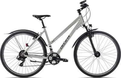 Produktbild von Ciclista All Road Trapez alltagstaugliches Damen-Crossbike 28 Zoll Hellgrau 45 cm