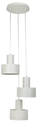 Immagine prodotto di Lampada a sospensione RIF grigio chiaro 3xE27x15W in metallo, dimensioni: 70x33x33 cm, IP20, Sigma Lighting