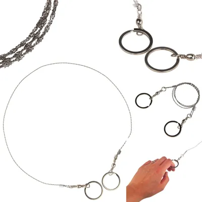 Produktbild von Handheld String Säge Überleben Wandern Seil Säge Schneiden Stahl 70Cm