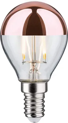 Immagine prodotto di LED drop 2,6 watt E14 testa specchio rame bianco caldo