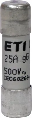 Obrázek produktu pro ETI CH10x38 gG cylindrická pojistková vložka 25A