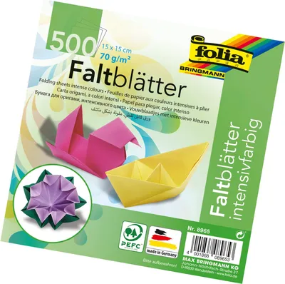 Produktbild von folia Faltblätter, 150 x 150 mm, 70 g/qm, 500 Blatt