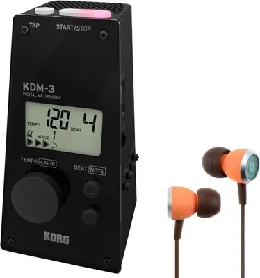 Obrázok produktu pre Korg Metronome KDM-3 Digital Black so slúchadlami do uší