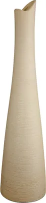 Produktbild von GILDE Halsvase "Bologna" creme, mit gekratzter Struktur, H.41 cm, Öffnung: D.3cm, 34166