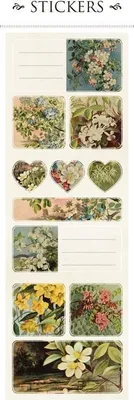 Image de Autocollants décoratifs ST142-6 printemps 2 feuilles