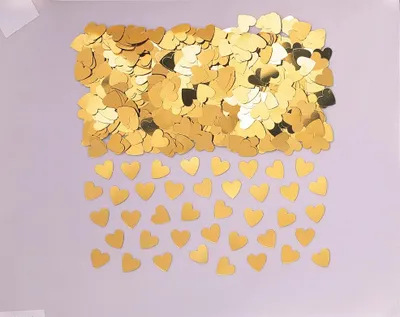 Produktbild von Liebesglück Herz Streudeko gold 14g