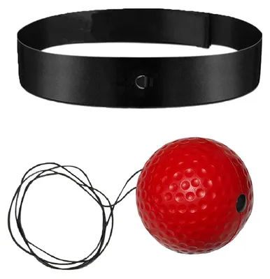 Produktbild von Boxing Reflexball mit Stirnband 4-stufig verstellbar Trainingsball für Hand-Augen-Koordination und Reaktion Kinder und Erwachsene