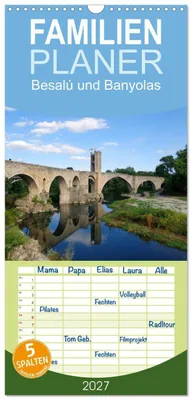 Produktbild von Familienplaner 2027 - Besalú und Banyolas mit 5 Spalten (Wandkalender, 21 x 45 cm) CALVENDO