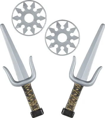Obrázok produktu pre "NINJA WEAPONS SET" (2 Sai a 2 Shuriken)