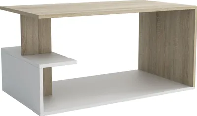 Produktbild von Masseno Couchtisch RICCARDO 90 cm Kaffetisch für Wohnzimmer Sofatisch Wohnzimmertisch Sonoma Eiche
