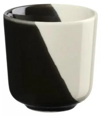 Produktbild von Asa Espressobecher Variété Salto Schwarz-Weiß (80ml)