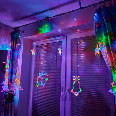 Obrázok produktu pre LED závesové svetlá 2,5m 138LED viacfarebné