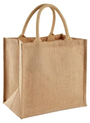 Produktbild von Westford Mill - Einkaufstasche, Jute, Midi LT6243 (30 cm x 30 cm x 19 cm) (Natürlich)
