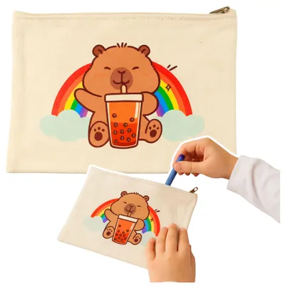 Zdjęcie produktu dla Kosmetyczka Kapibara na suwak