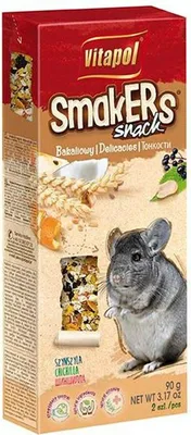 Productafbeelding van Vitapol ZVP-1606, Snack, 90 g, voor Chinchilla's, bevat vitamine A, vitamine B1, vitamine B2 en vitamine C