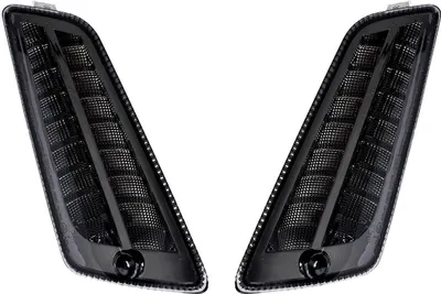 Produktbild von Blinker-Set Moto Nostra vorne 2K22 dynamisches LED Lauflicht, Tagfahrlicht, E-Prüfzeichen, Smoked für Vespa GT, GTL, GTV, GTS 125-300