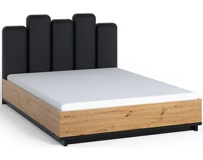 Produktbild von Bett INES 05 Doppelbett 160x200 schwarz