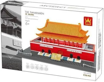Productafbeelding van WANGE, De Poorten van het Tiananmenplein in Beijing, modelbouwpakket, vanaf 6 jaar, ABS-kunststof, 758 onderdelen