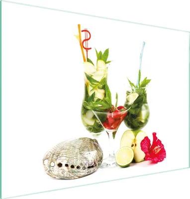 Image de Planche à découper Plaque de cuisson multi-verre 30x22 cm Fruits Blancs